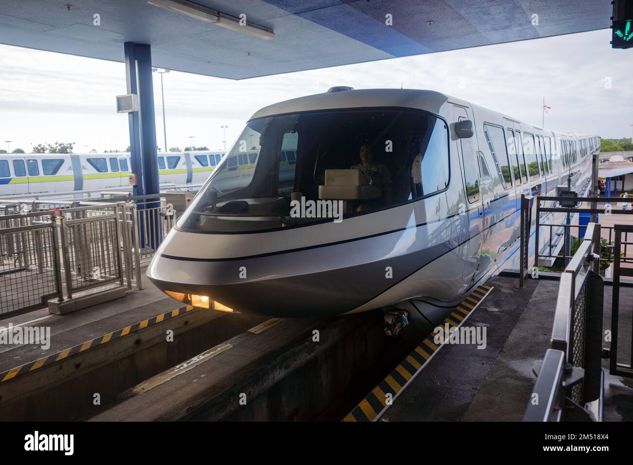 Un monorail Walt Disney World Transportation Center Magic Kingdom et Epcot Banque D'Images