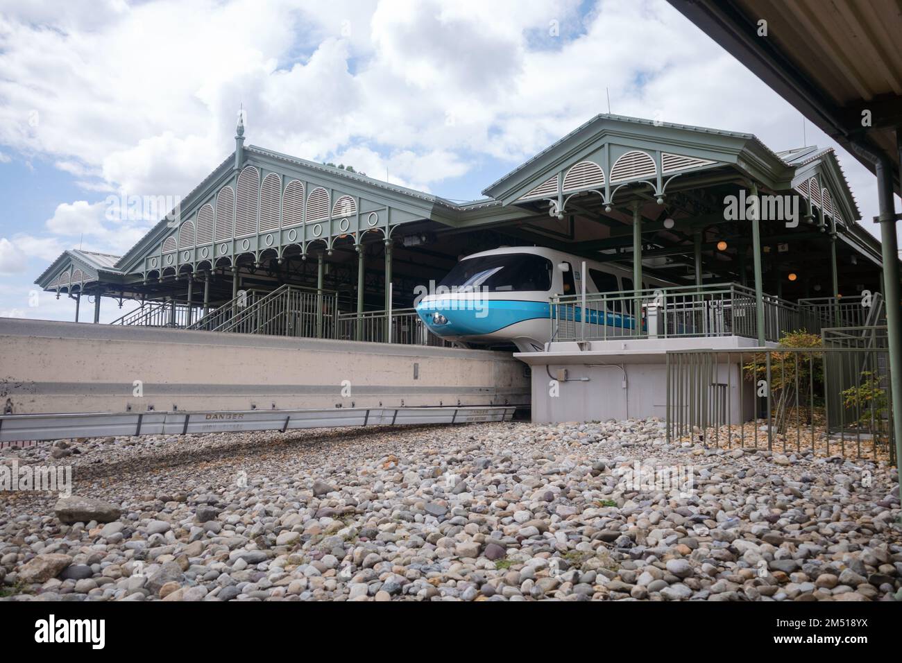 Le Monorail Walt Disney World Transportation Center Magic Kingdom et Epcot Banque D'Images
