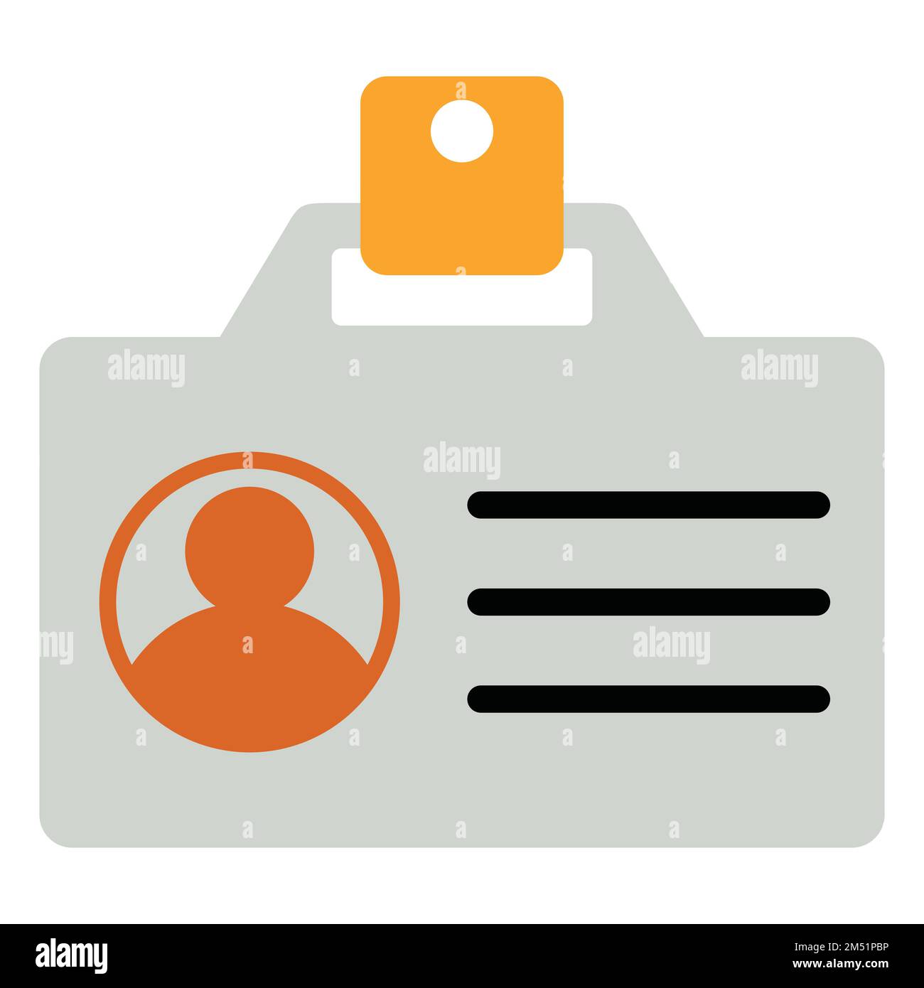 Icône plate de l'illustration vectorielle de la carte d'identité. Peut également être utilisé pour l'éducation, les universitaires, les entreprises et les sciences. Adapté pour une utilisation sur des applications Web, des applications mobiles, un Illustration de Vecteur