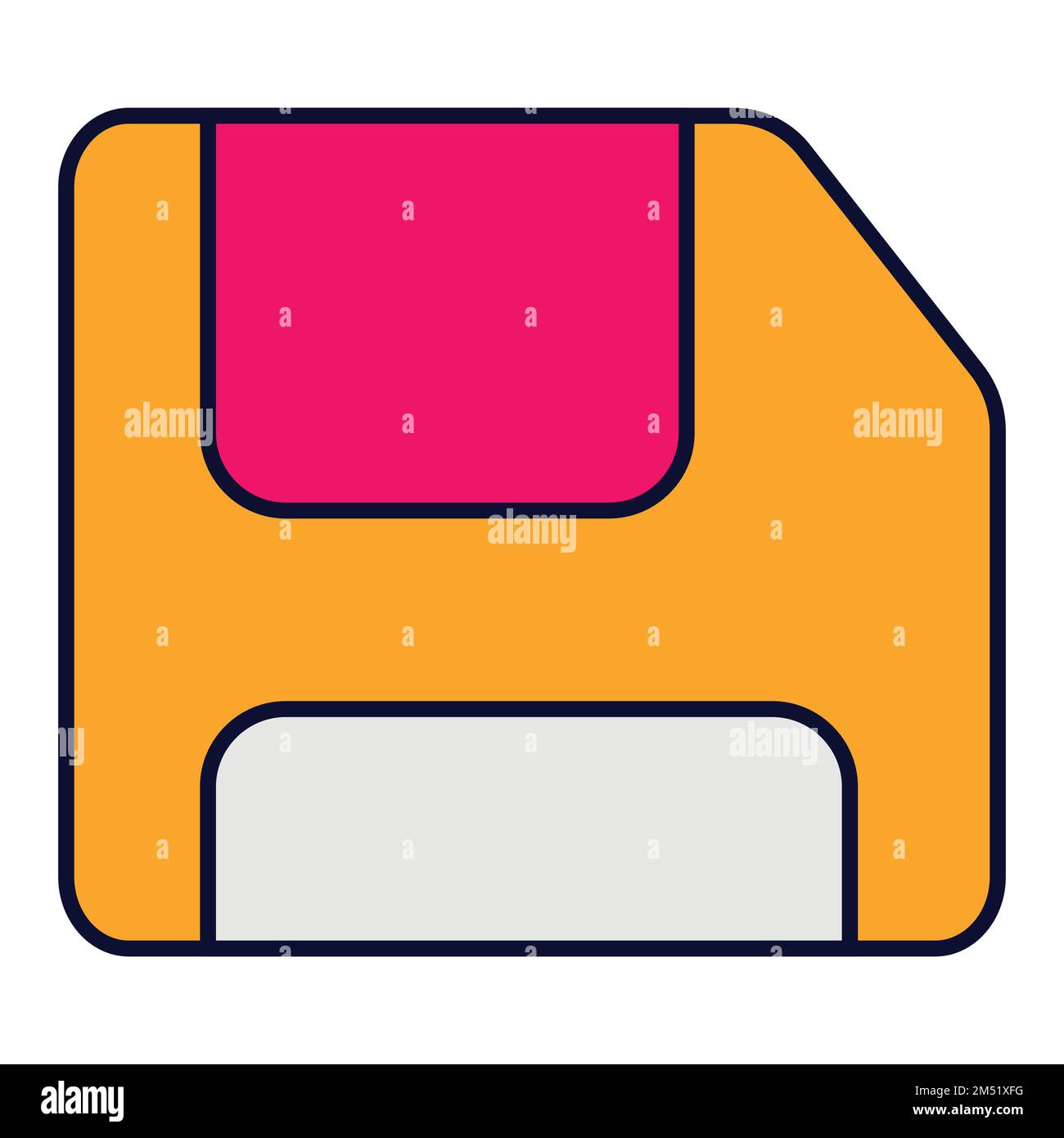 Disquette illustration vectorielle icône plate. Peut également être utilisé pour l'éducation, les universitaires, les entreprises et les sciences. Adapté à une utilisation sur des applications Web Illustration de Vecteur