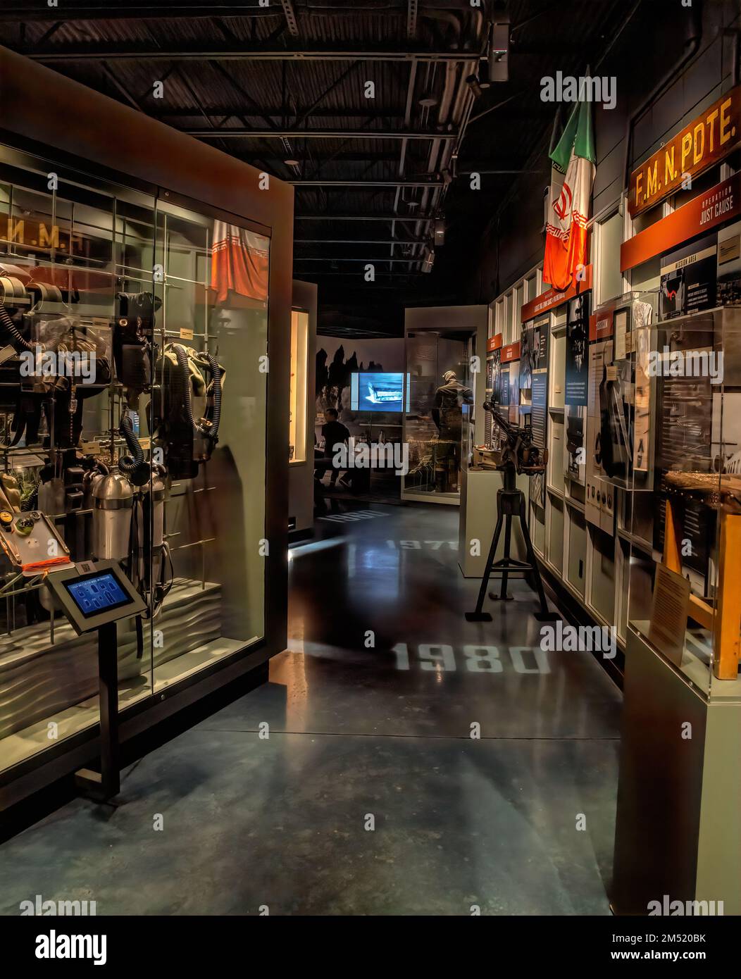 Le musée du PHOQUE de la Marine rend hommage à l'armée et à sa contribution à la sauvegarde de vies et à l'action militaire en temps de guerre. Banque D'Images