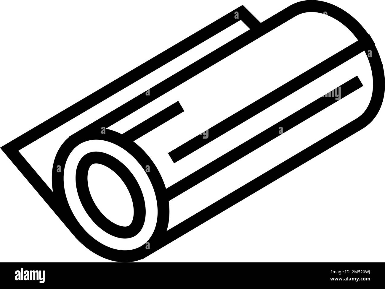 illustration vectorielle d'icône de ligne métallique en cuivre métallisé Illustration de Vecteur