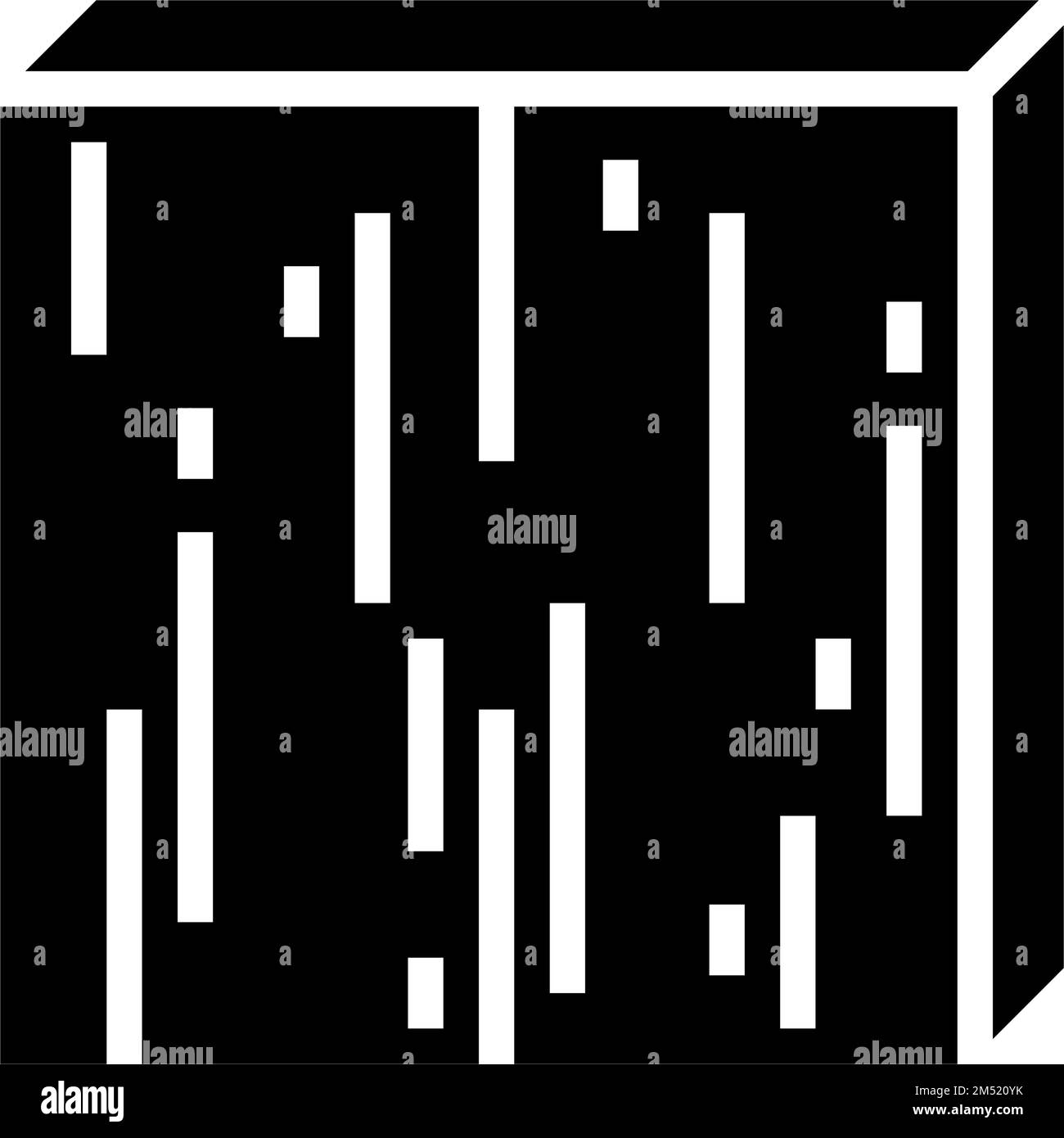 illustration vectorielle d'icône de glyphe en cuivre métallique en laiton Illustration de Vecteur
