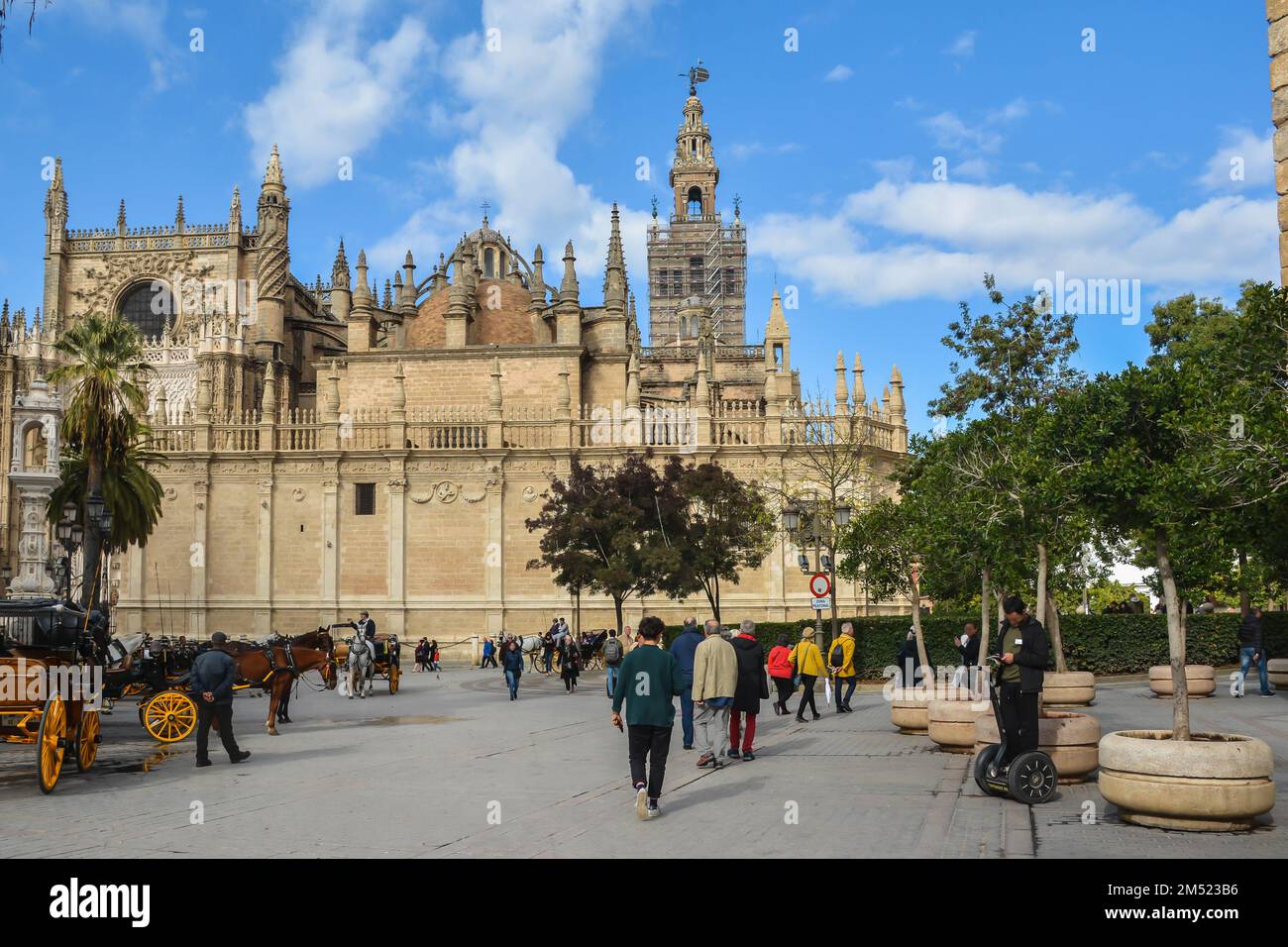 Cathédrale de Séville. La ville de Séville, Espagne, Andalousie. Banque D'Images