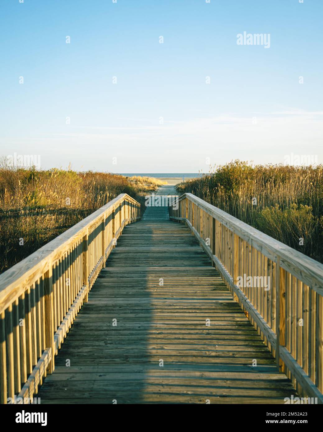 Chemin vers la plage, Wildwood, New Jersey Banque D'Images