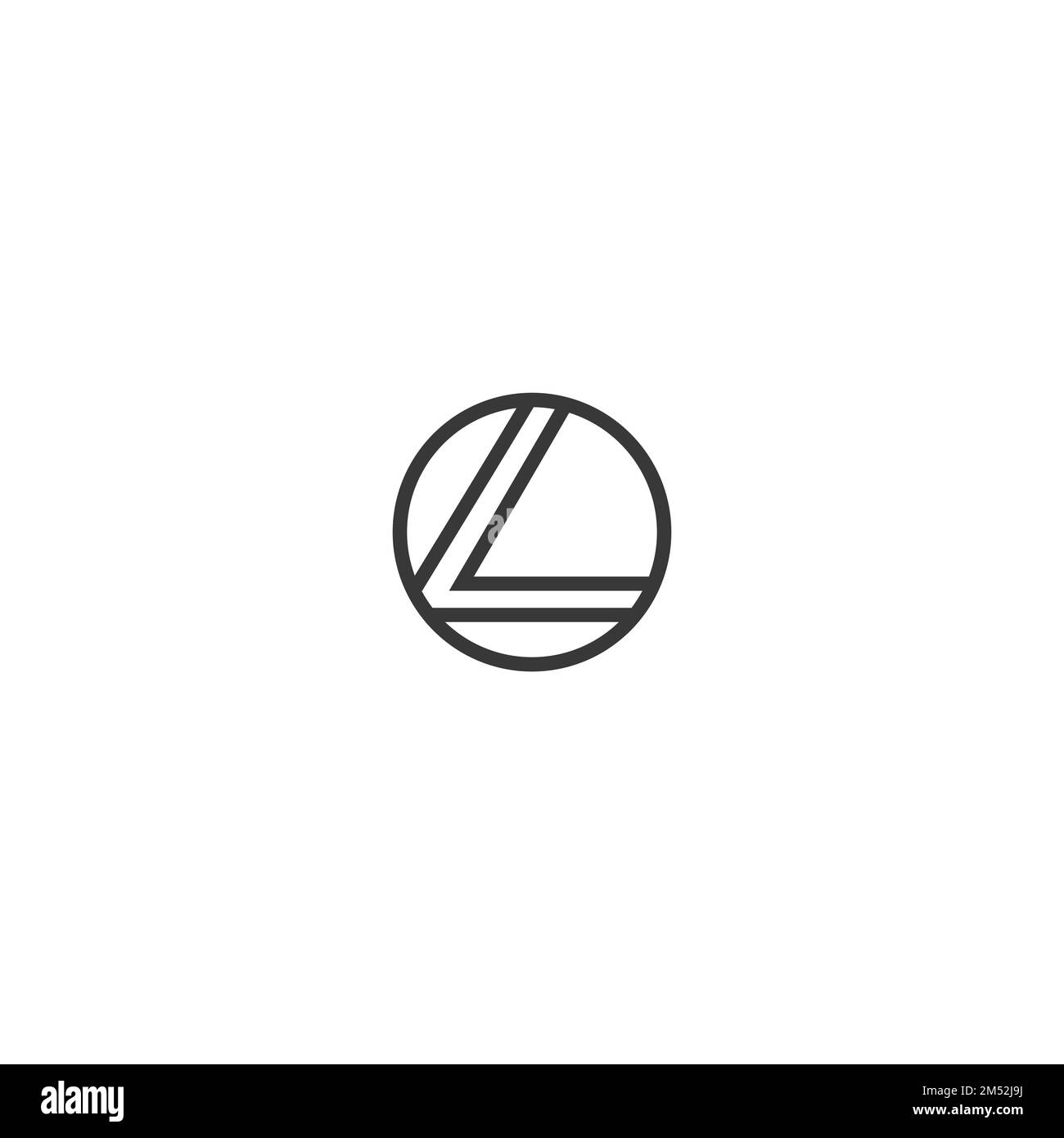 Lettres de l'alphabet initiales Monogram logo LL, L Illustration de Vecteur