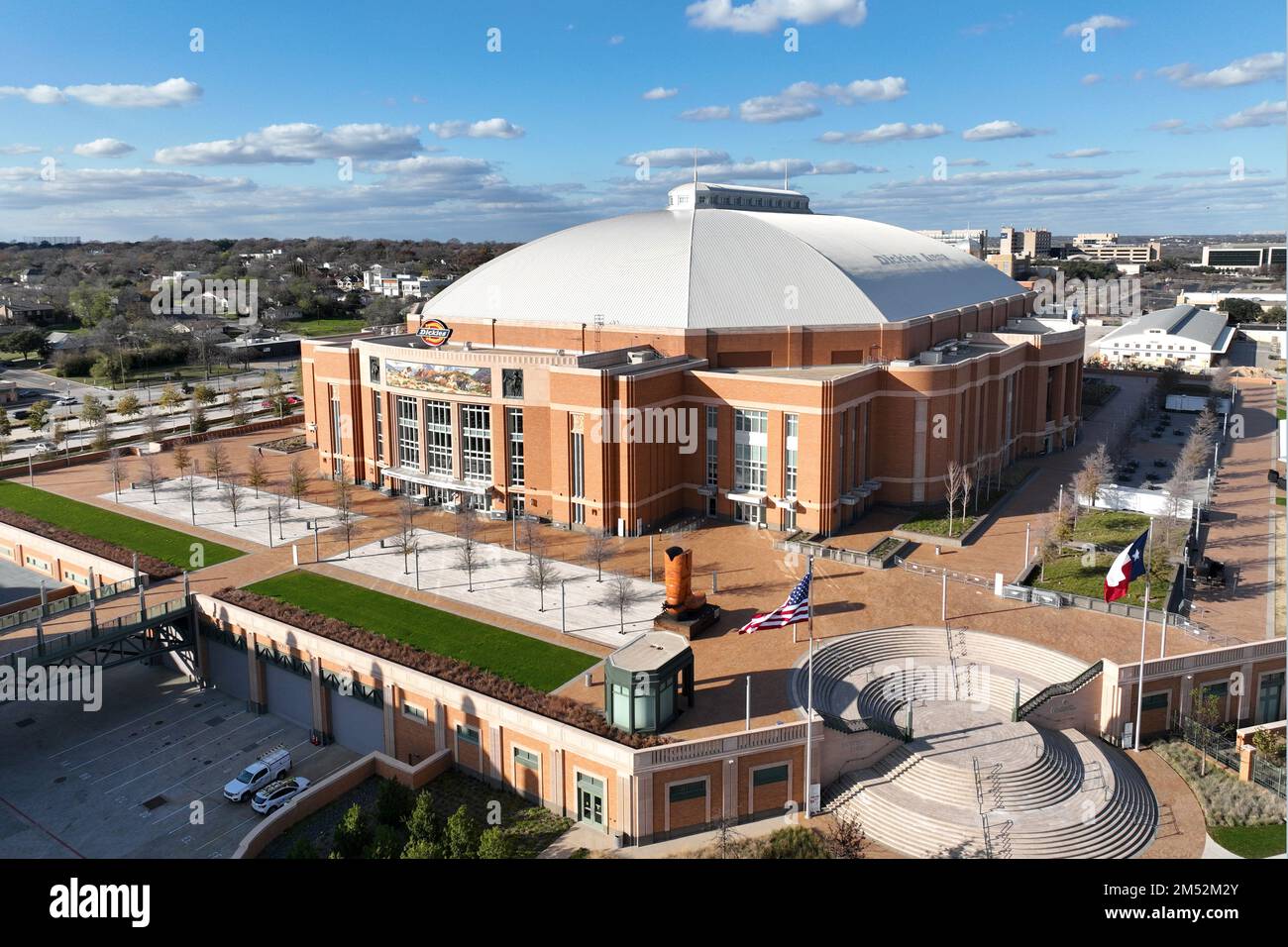 Vue aérienne générale de Dickies Arena, le mardi 20 décembre 2022, à fort Worth, Texte (Kirby Lee via AP) Banque D'Images