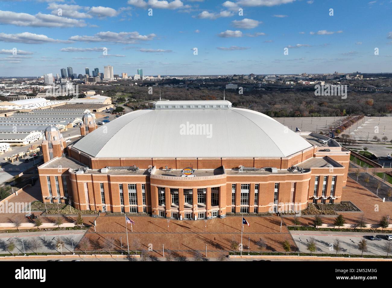 Vue aérienne générale de Dickies Arena, le mardi 20 décembre 2022, à fort Worth, Texte (Kirby Lee via AP) Banque D'Images