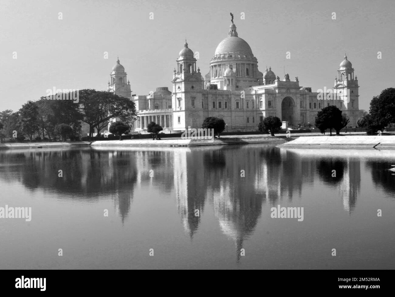 Le célèbre mémorial de la Reine Victoria au Maïdan, Kolkata, Bengale occidental, Inde. Banque D'Images
