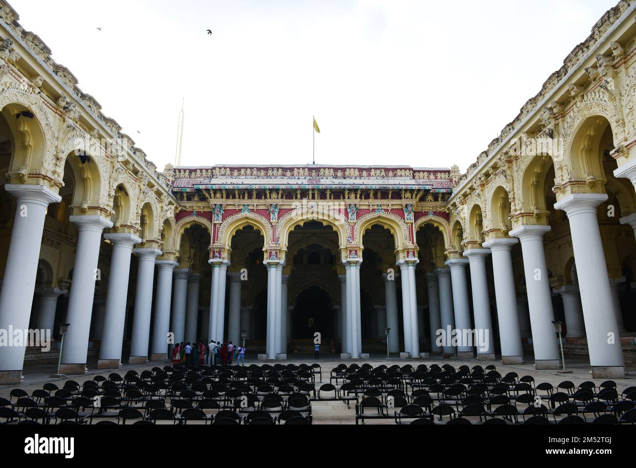 Palais Thirumalai Nayak à Madurai, Tamil Nadu, Inde. Banque D'Images