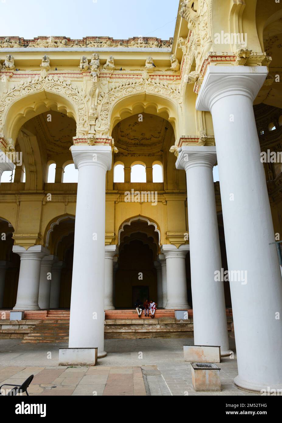 Palais Thirumalai Nayak à Madurai, Tamil Nadu, Inde. Banque D'Images
