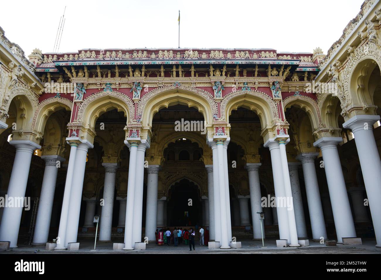 Palais Thirumalai Nayak à Madurai, Tamil Nadu, Inde. Banque D'Images