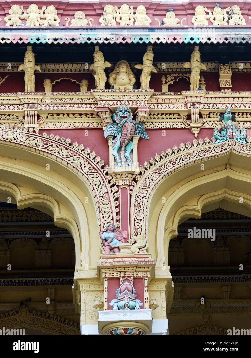 Palais Thirumalai Nayak à Madurai, Tamil Nadu, Inde. Banque D'Images
