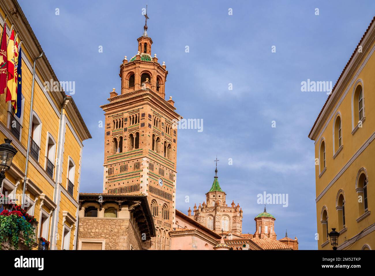 Cathédrale Teruel à Aragón, temple catholique médiéval dans un style mudéjar unique Banque D'Images
