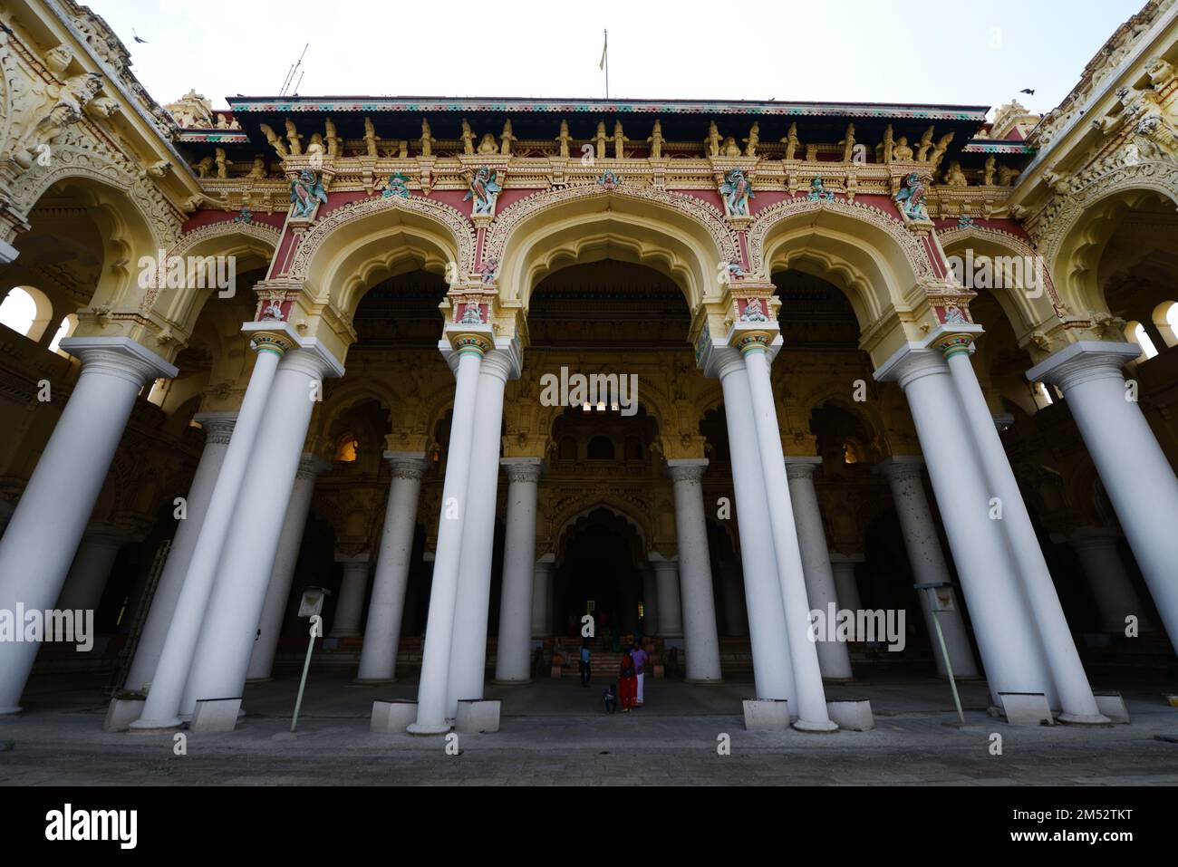 Palais Thirumalai Nayak à Madurai, Tamil Nadu, Inde. Banque D'Images