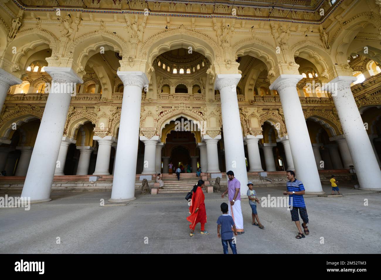 Palais Thirumalai Nayak à Madurai, Tamil Nadu, Inde. Banque D'Images