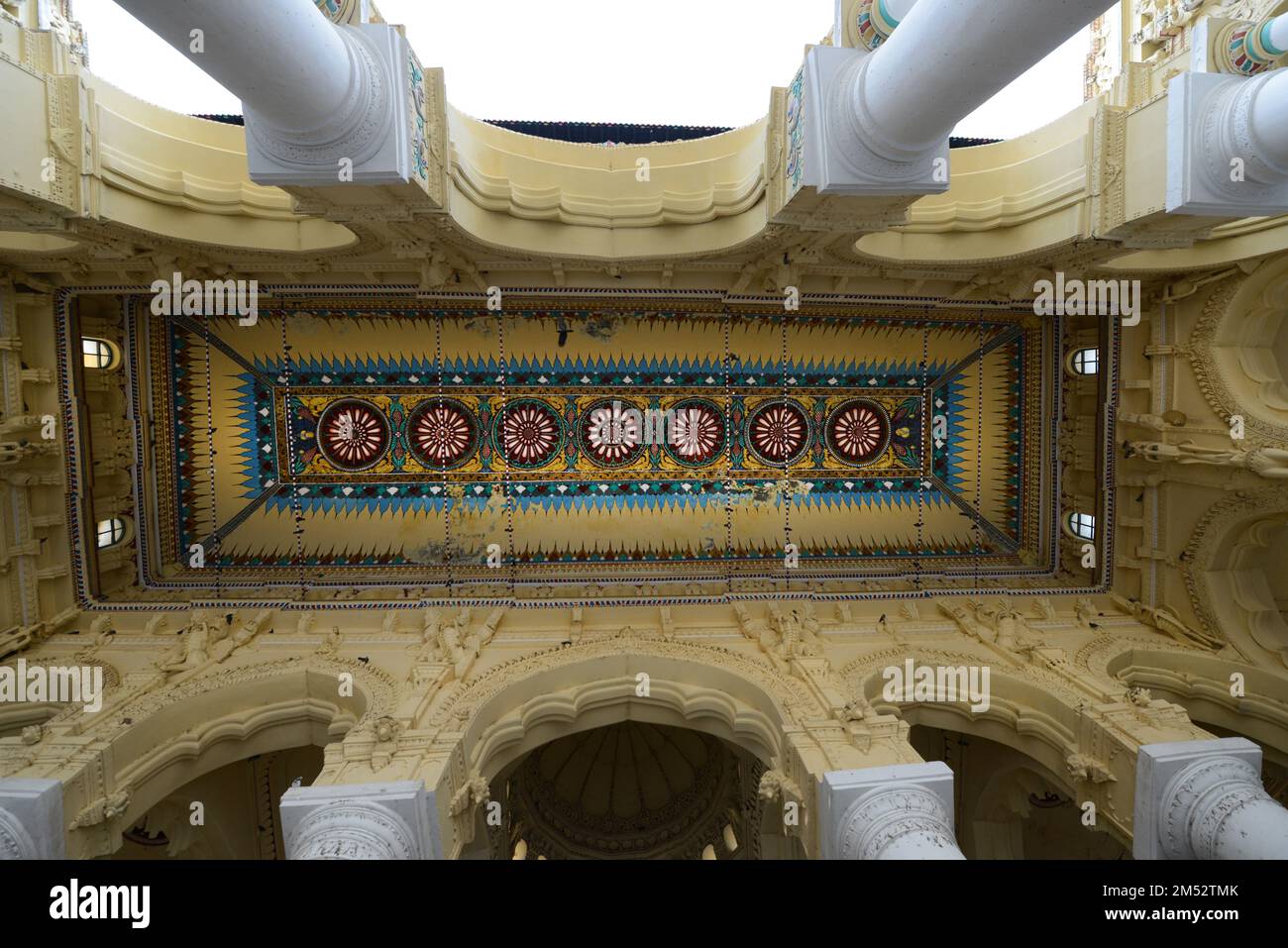 Palais Thirumalai Nayak à Madurai, Tamil Nadu, Inde. Banque D'Images