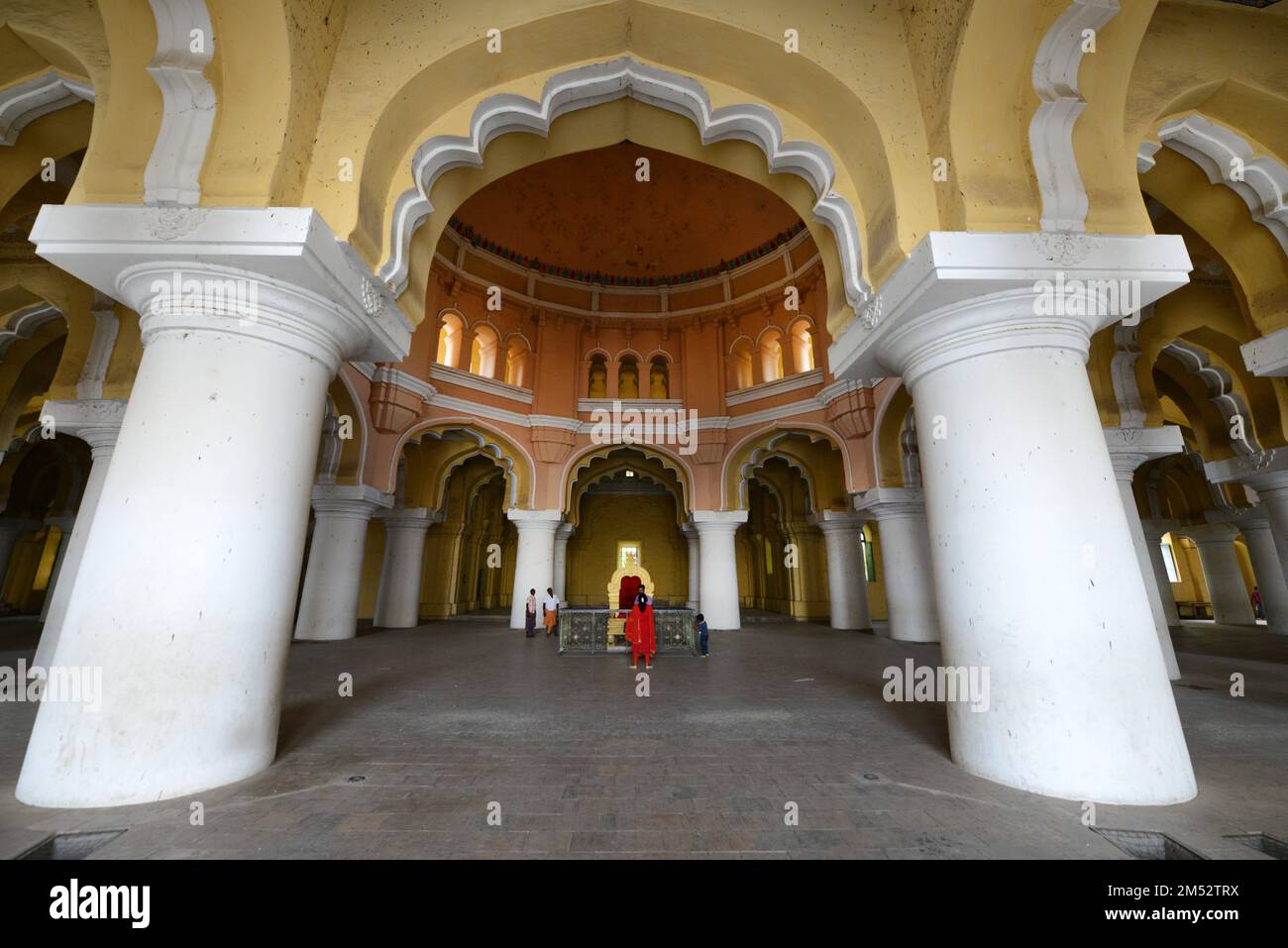 Palais Thirumalai Nayak à Madurai, Tamil Nadu, Inde. Banque D'Images