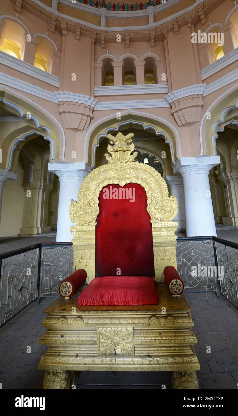 Palais Thirumalai Nayak à Madurai, Tamil Nadu, Inde. Banque D'Images