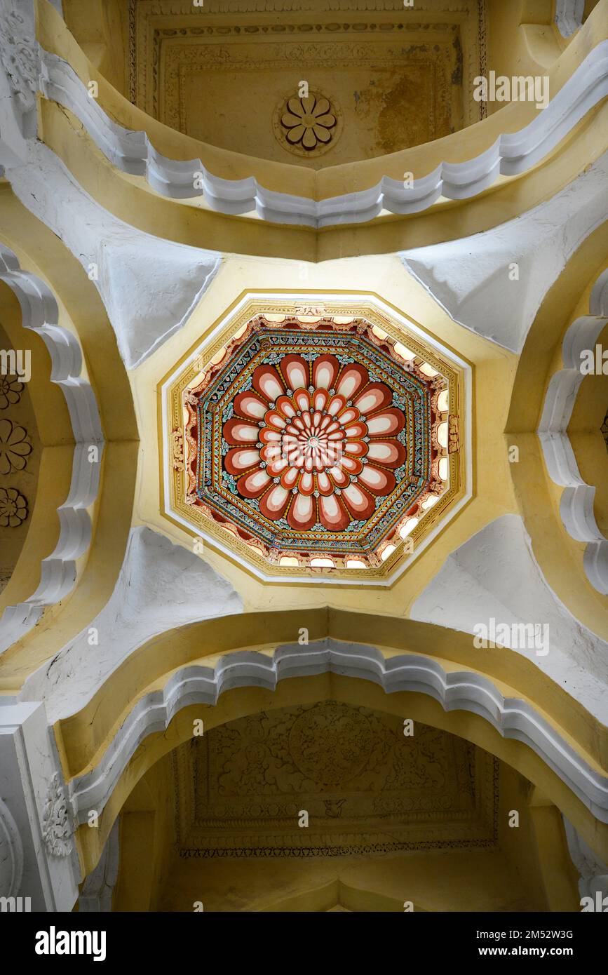 Palais Thirumalai Nayak à Madurai, Tamil Nadu, Inde. Banque D'Images