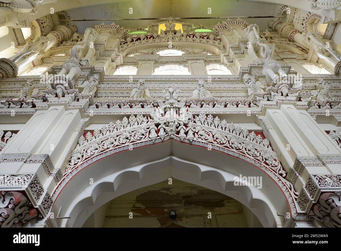 Palais Thirumalai Nayak à Madurai, Tamil Nadu, Inde. Banque D'Images