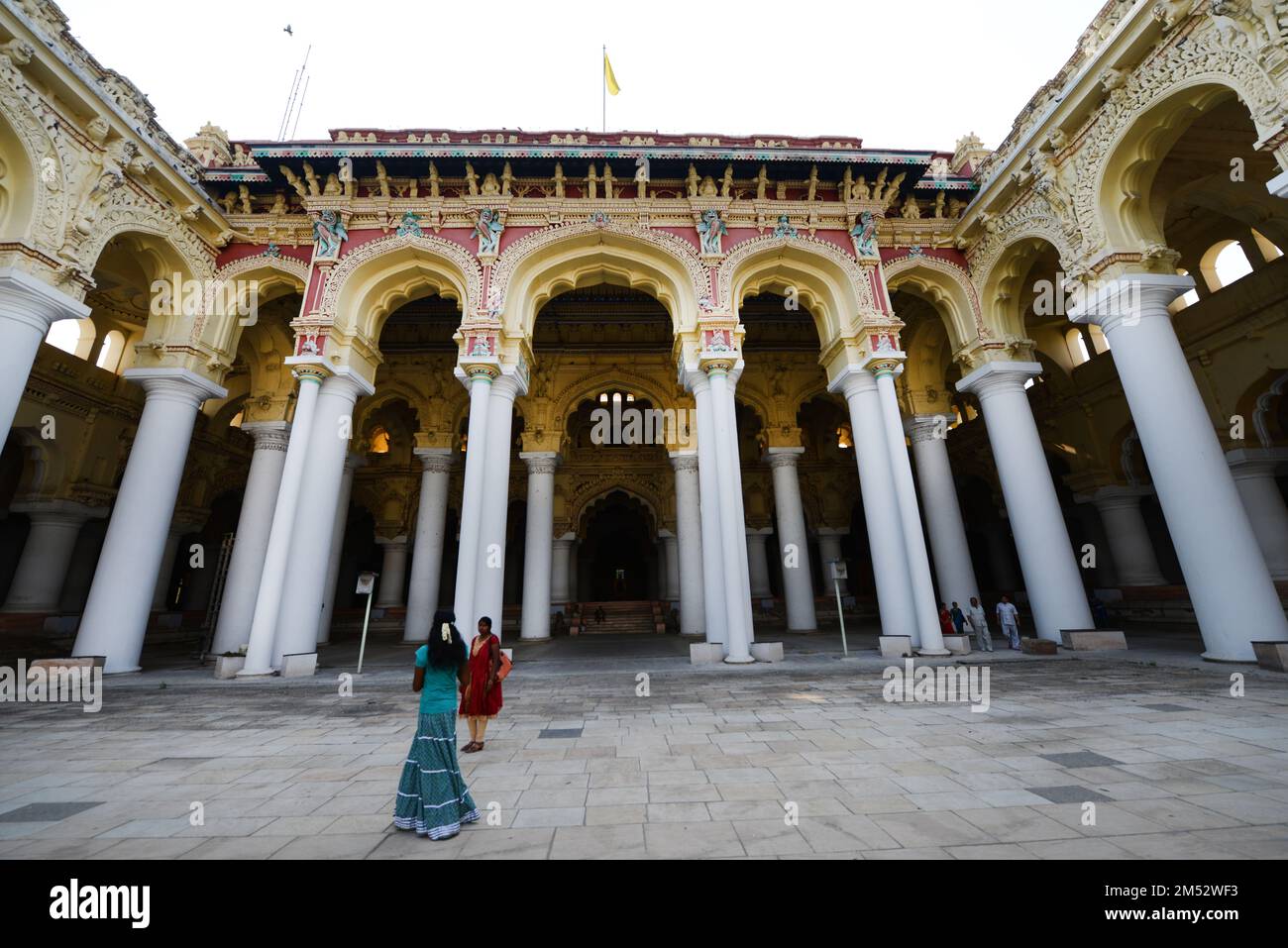 Palais Thirumalai Nayak à Madurai, Tamil Nadu, Inde. Banque D'Images