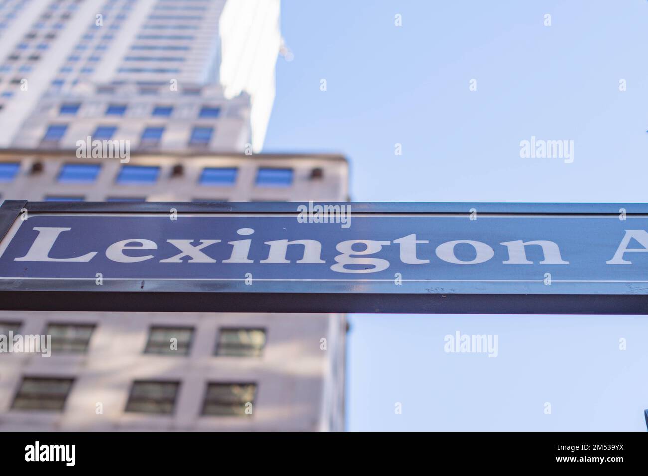 Panneau de rue de New York Lexington ave Manhattan Banque D'Images