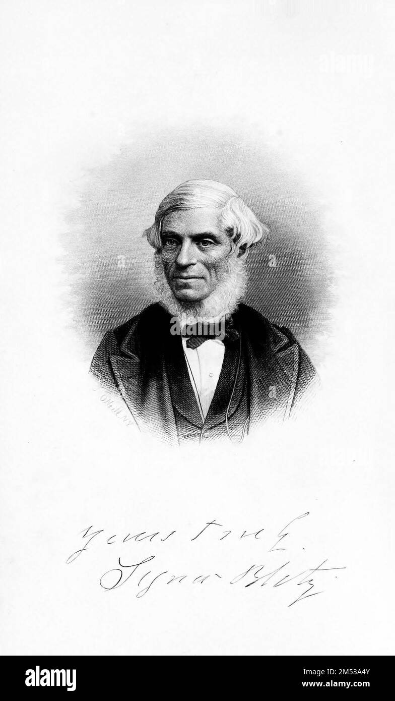 Portrait d'Antonio Blitz, sur la frontière de l'acier du livre cinquante ans dans le cercle magique; étant un compte rendu de la vie professionnelle de l'auteur; ses merveilleux tours et exploits; Avec des incidents raugurables, et des aventures comme magicien, necromancer, et ventriloquist par Antonio Blitz, 1810-1877 Date de publication 1871 Éditeur Hartford, Connecticut, Belknap & Bliss Banque D'Images