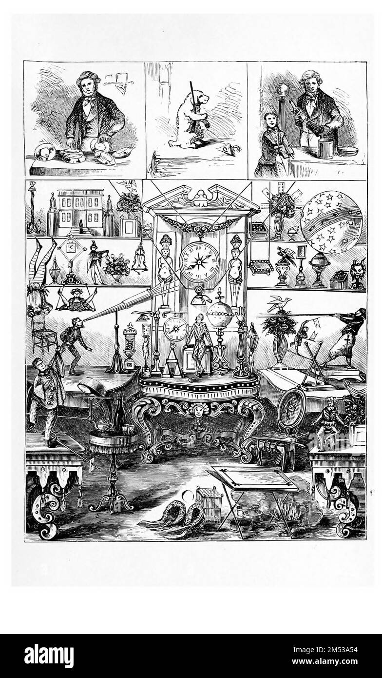 Combinaisons magiques du livre cinquante ans dans le cercle magique; étant un compte-rendu de la vie professionnelle de l'auteur; ses merveilleux tours et exploits; avec des incidents raugurables, et des aventures comme magicien, necromancer, et ventriloquist par Antonio Blitz, 1810-1877 Date de publication 1871 Éditeur Hartford, Connecticut, Belknap & Bliss Banque D'Images