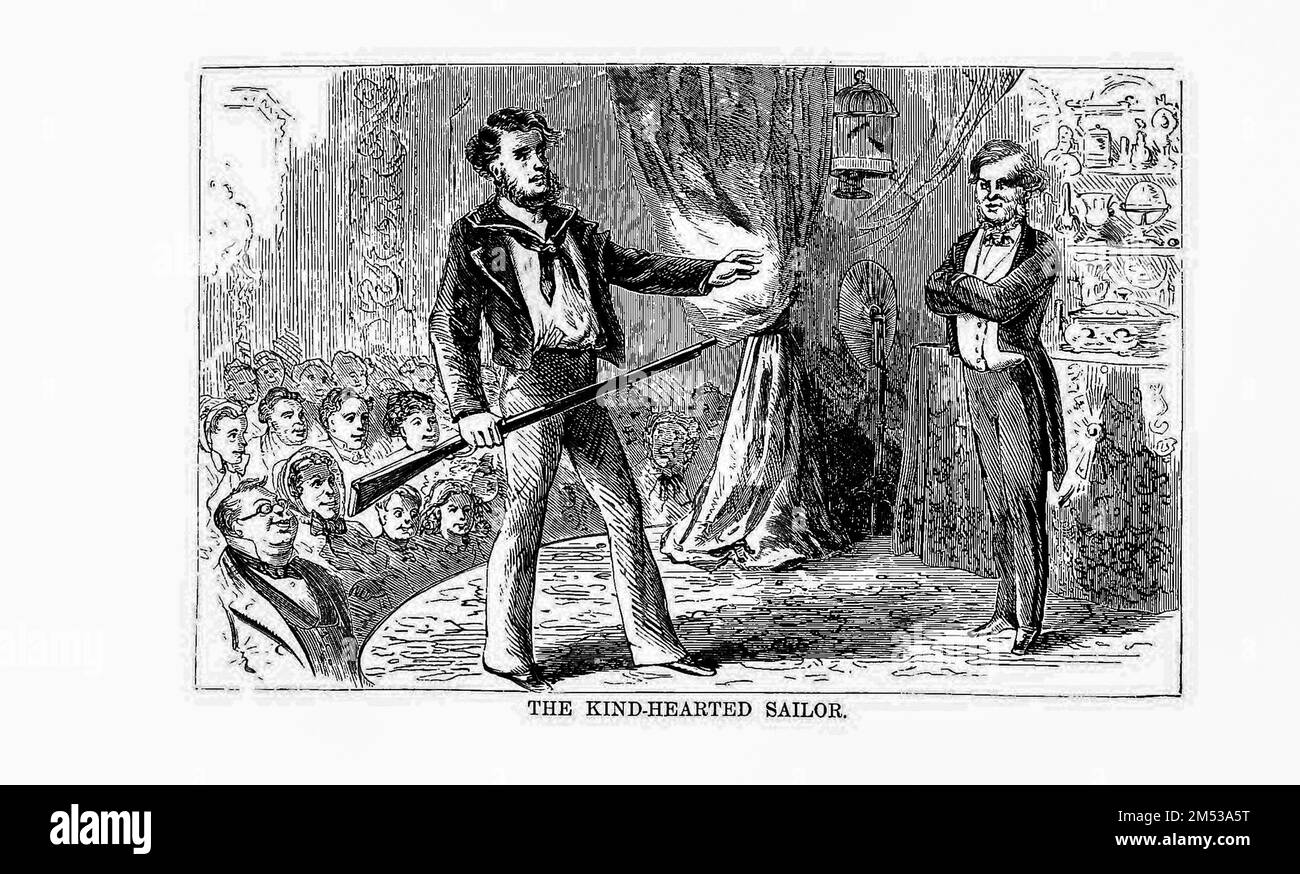 Le gentil Sailor de coeur du livre cinquante ans dans le cercle magique; étant un compte rendu de la vie professionnelle de l'auteur; ses merveilleux tours et exploits; avec des incidents raugurables, et des aventures comme magicien, necromancer, et ventriloquist par Antonio Blitz, 1810-1877 Date de publication 1871 Éditeur Hartford, Conn., Belknap & Bliss Banque D'Images