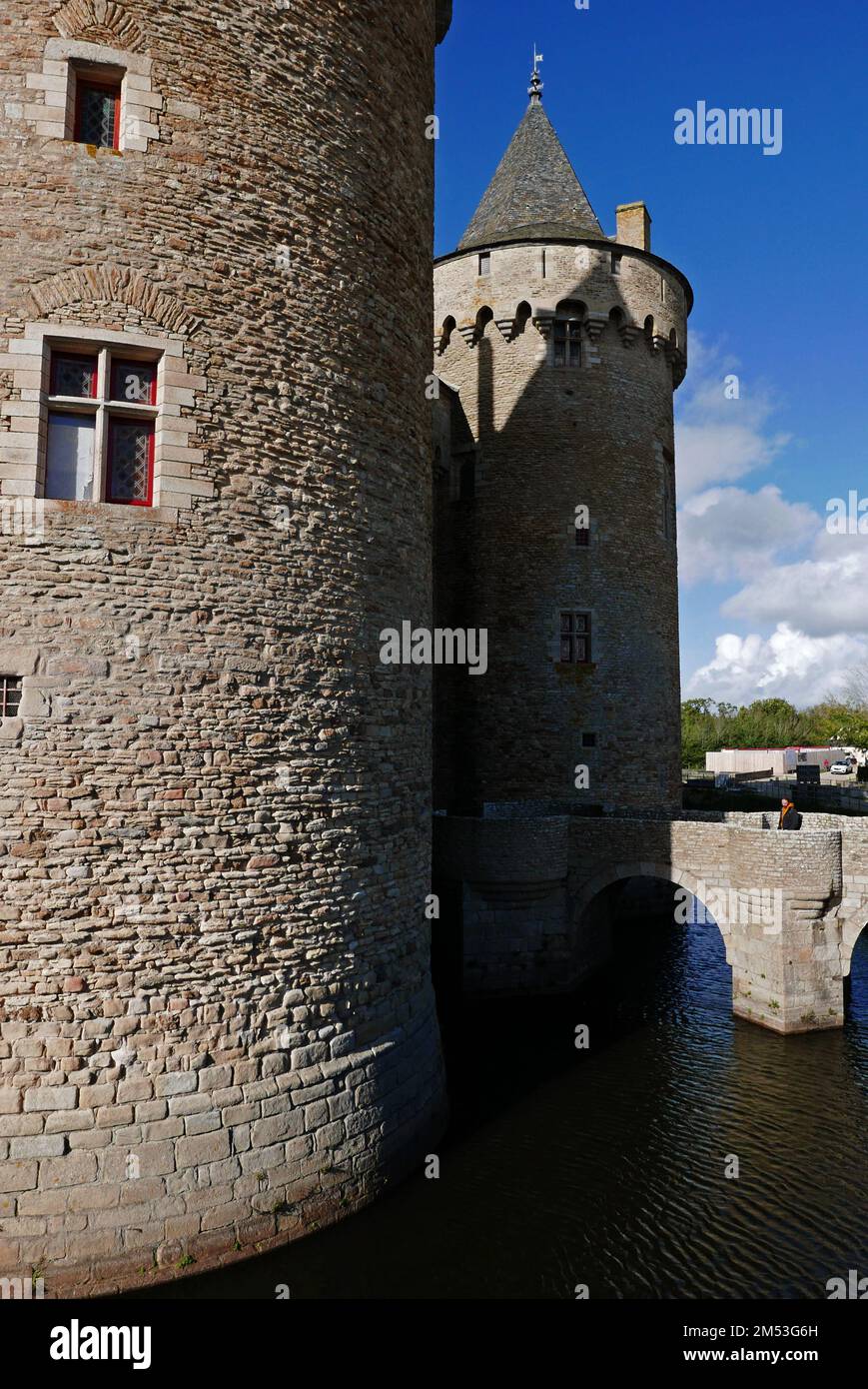 Château de Suscinio, maison préférée des ducs de Bretagne, Sarzeau, Morbihan, Bretagne, Bretagne, France, Europe Banque D'Images