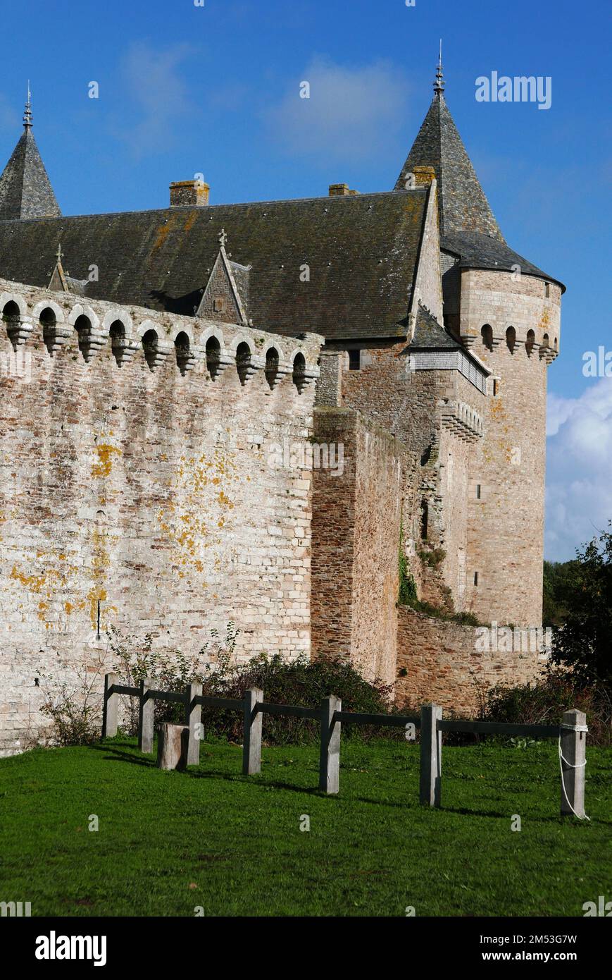 Château de Suscinio, maison préférée des ducs de Bretagne, Sarzeau, Morbihan, Bretagne, Bretagne, France, Europe Banque D'Images