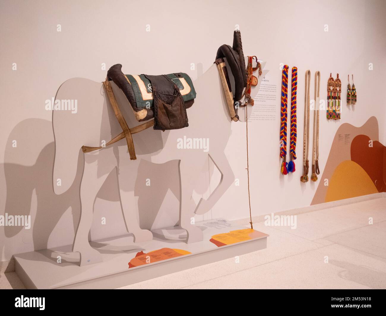 Harnais d'animaux exposés au Museu de Arqueologia e Egnografia, Elvas Banque D'Images