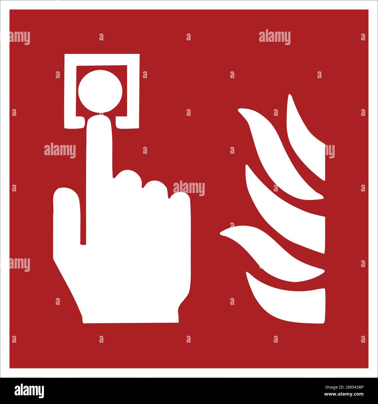 Point d'appel d'alarme incendie comme vecteur. Illustration de Vecteur