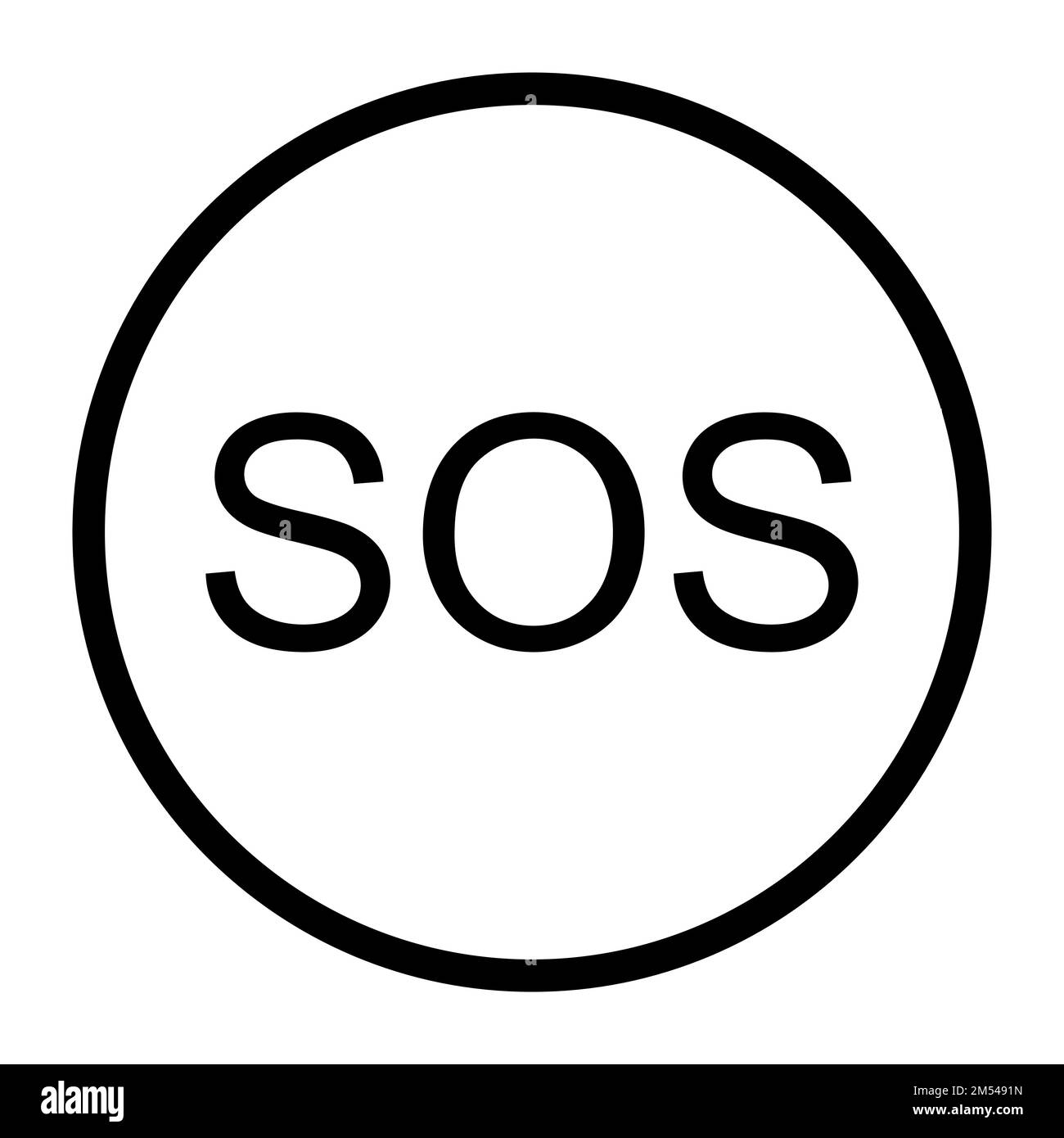 Vecteur d'icône de signal de détresse SOS pour la conception graphique, le logo, le site Web, les médias sociaux, l'application mobile, Illustration de l'interface utilisateur Illustration de Vecteur