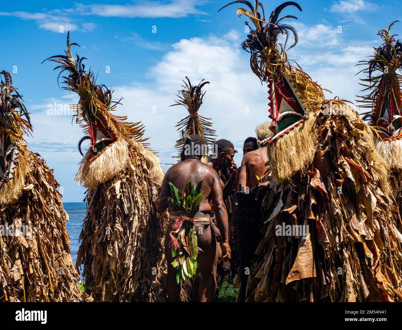 La danse ROM, ou magie noire, une danse traditionnelle sur l'île d'Ambrym, Vanuatu Banque D'Images