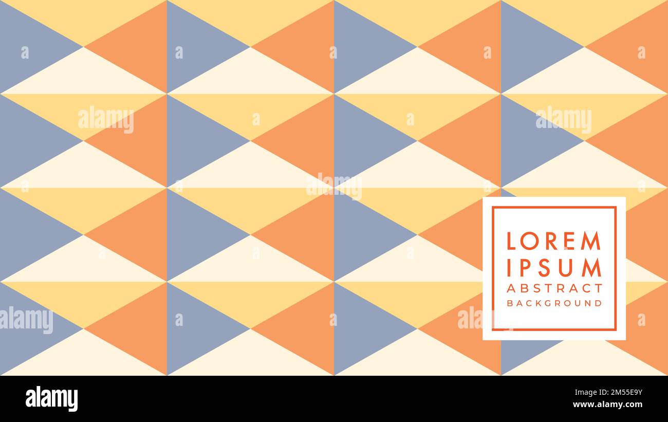 illustration vectorielle d'un losange avec motif triangulaire sans couture. Orange beige gris blanc. Modèle de conception d'arrière-plan géométrique abstrait. Illustration de Vecteur