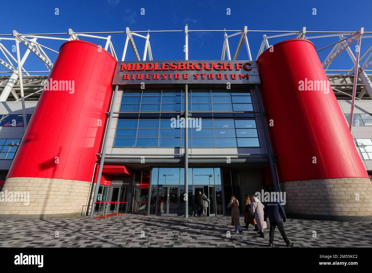 Vue générale à l'extérieur du stade Riverside, avant le match de championnat Sky Bet Middlesbrough vs Wigan Athletic au stade Riverside, Middlesbrough, Royaume-Uni, 26th décembre 2022 (photo de James Heaton/News Images) Banque D'Images