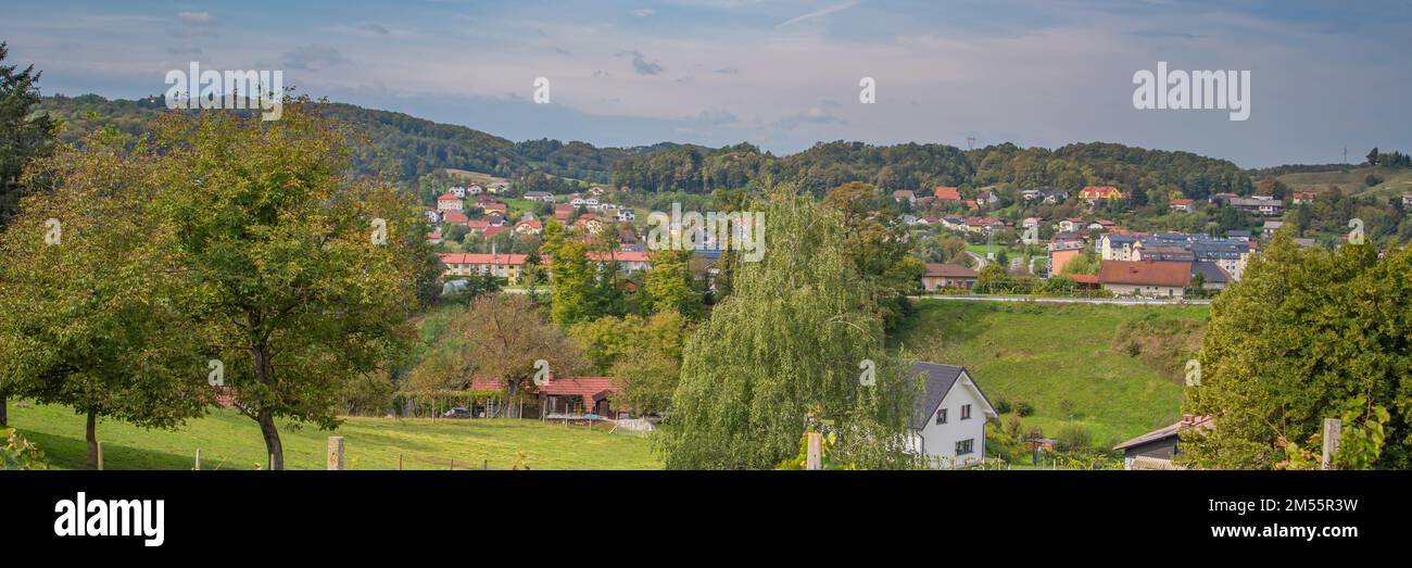 Paysage en automne à Rogaska Slatina thermal de cure de l'eau, spa en Slovénie Banque D'Images