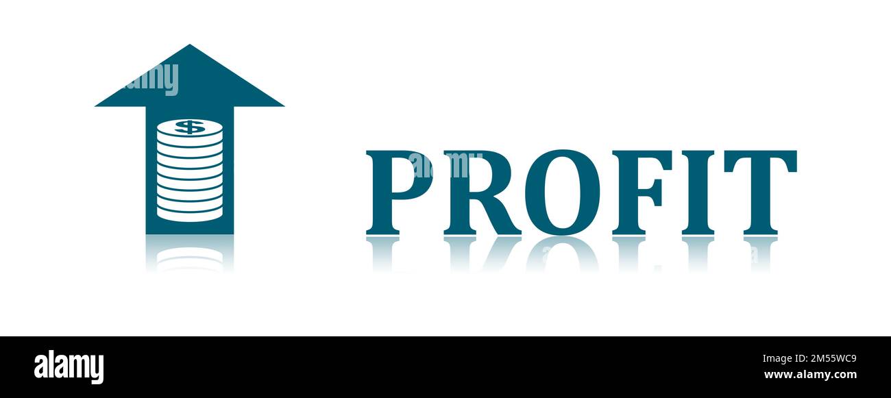 Illustration d'un concept de profit Banque D'Images