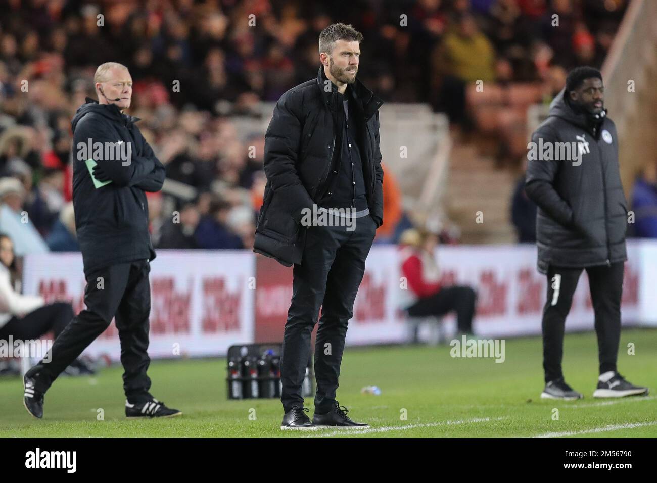 Michael Carrick directeur de Middlesbrough pendant le match de championnat de Sky Bet Middlesbrough vs Wigan Athletic au stade Riverside, Middlesbrough, Royaume-Uni, 26th décembre 2022 (photo de James Heaton/News Images) Banque D'Images