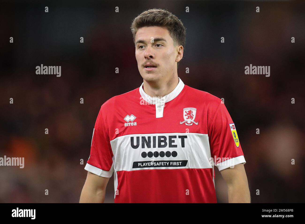 Matthew Hoppe #13 de Middlesbrough pendant le match de championnat Sky Bet Middlesbrough vs Wigan Athletic au stade Riverside, Middlesbrough, Royaume-Uni, 26th décembre 2022 (photo de James Heaton/News Images) Banque D'Images