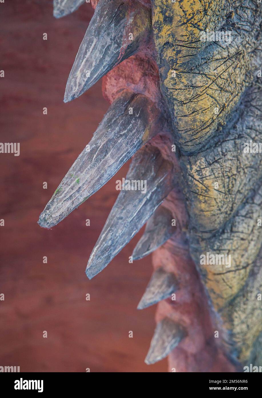 énormes dents de dinosaure pas vrai. Décorations d'Halloween Banque D'Images