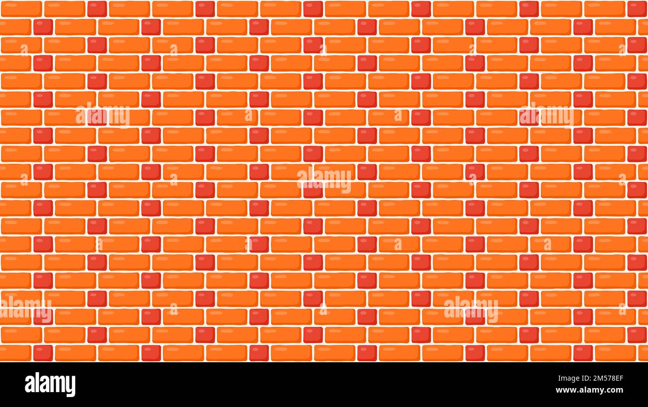 Maçonnerie murale en briques à motif sans couture. Texture répétée de briques décoratives brunes. Briques fond rural. Vecteur Illustration de Vecteur