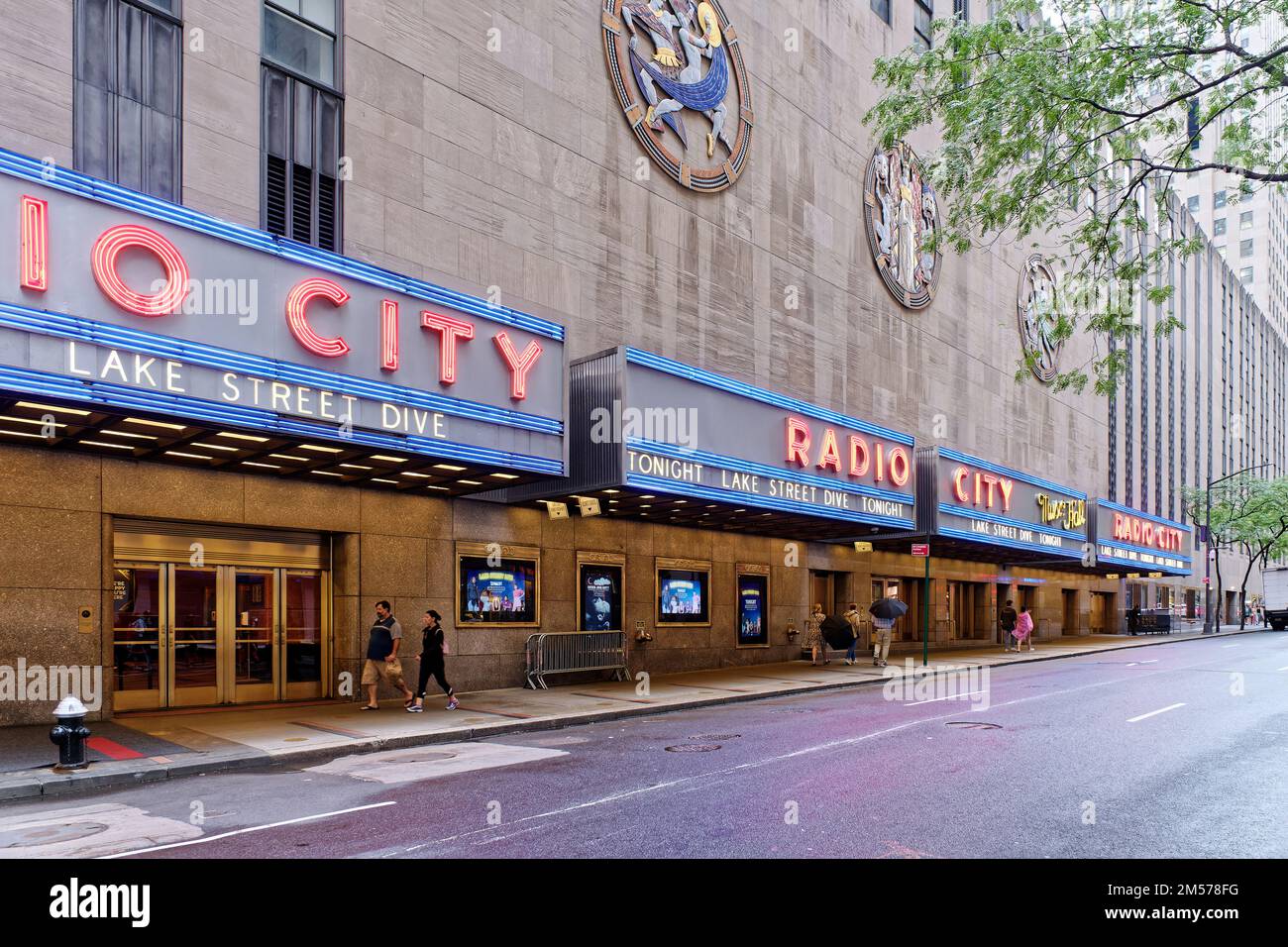 Le Radio City Music Hall Banque D'Images
