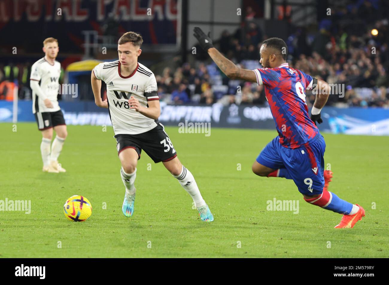 Londres ANGLETERRE - 26 décembre : Luke Harris de Fulham lors du match de football de la première ligue anglaise entre Crystal Palace et Fulham au parc Selhurst, Banque D'Images