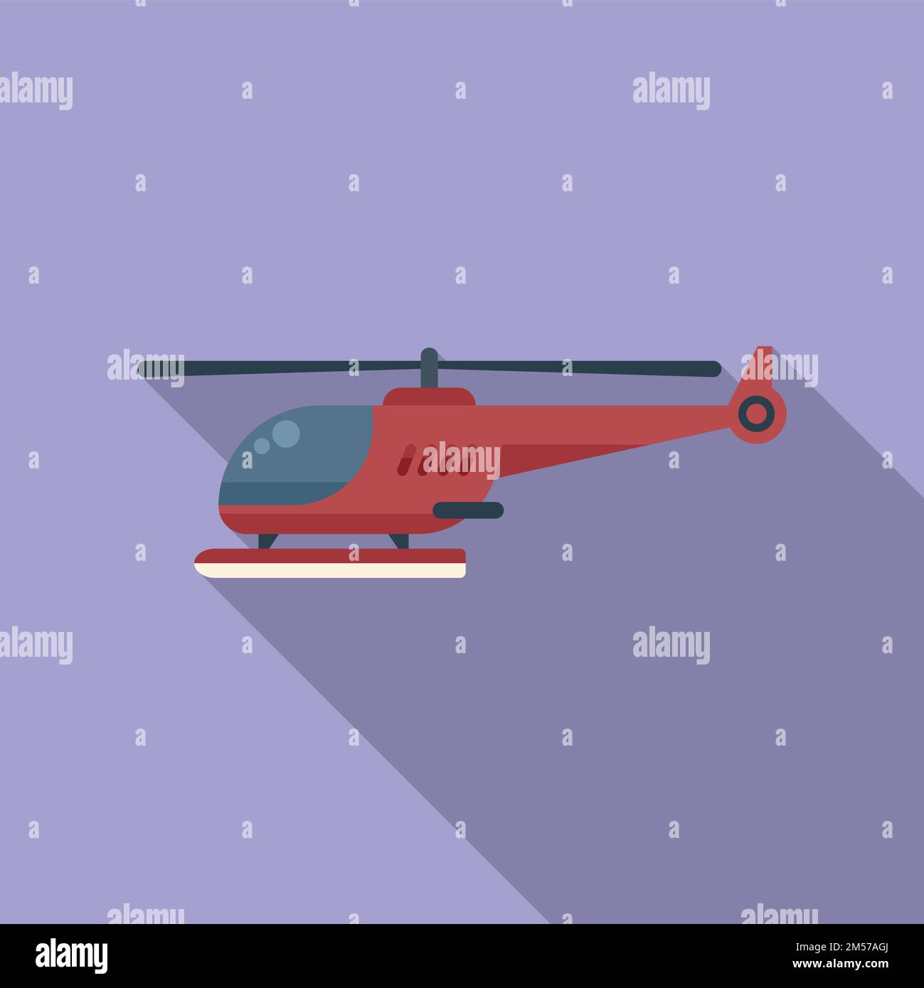 Hélicoptère de sauvetage militaire icône vecteur plat. Transport aérien. Protection d'antenne Illustration de Vecteur