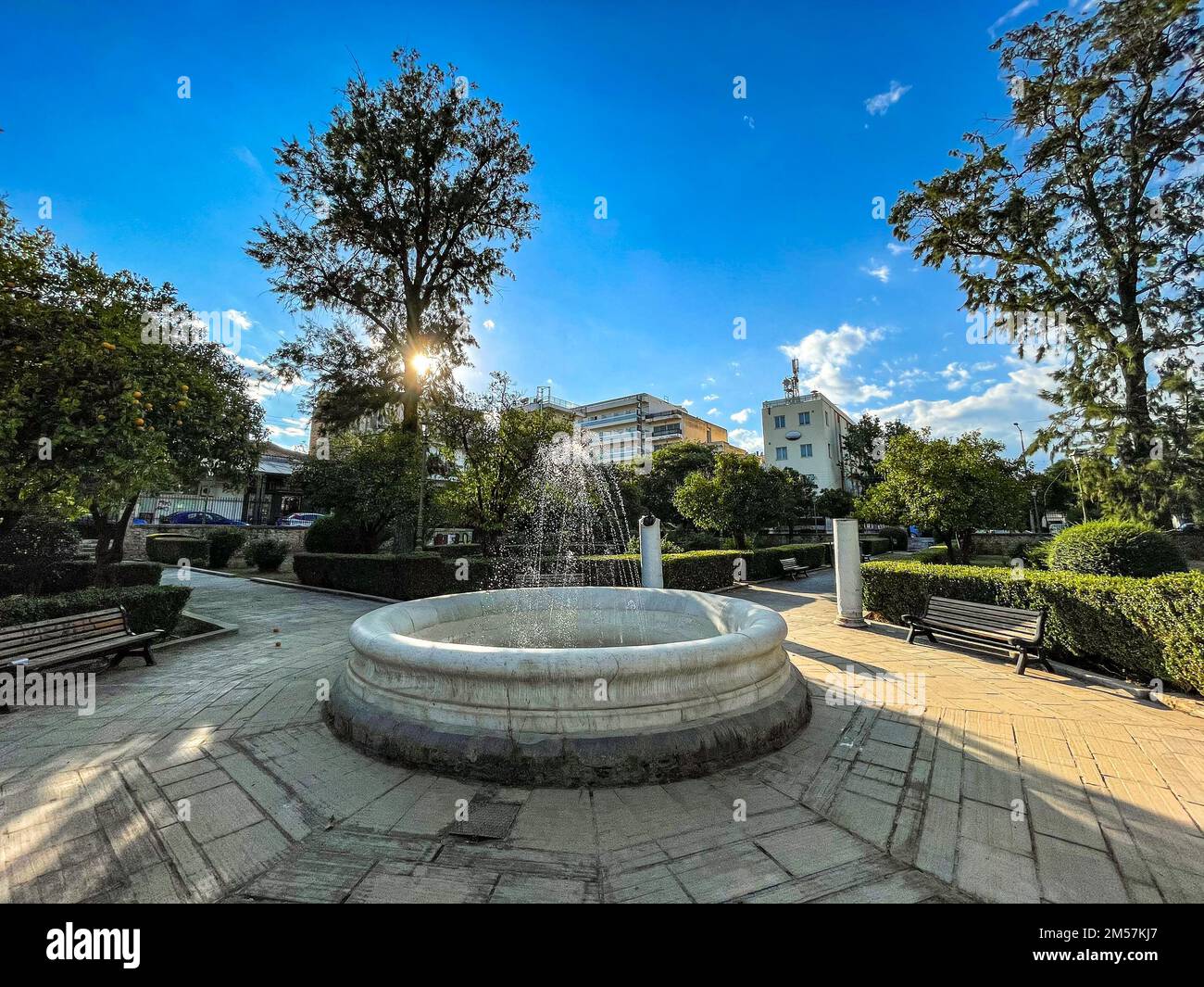 Vue extérieure du musée archéologique de Sparta situé dans la ville de Sparta, Laconia, Grèce. Il abrite des milliers de découvertes de l'ancienne Acropole o Banque D'Images