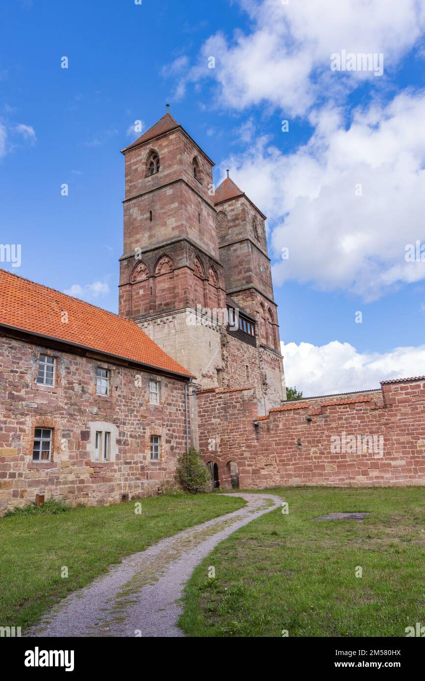 Kloster Vessra, Allemagne - 16 septembre 2022 : Abbaye de Vessra à Kloster Vessra, Thuringe en Allemagne Banque D'Images