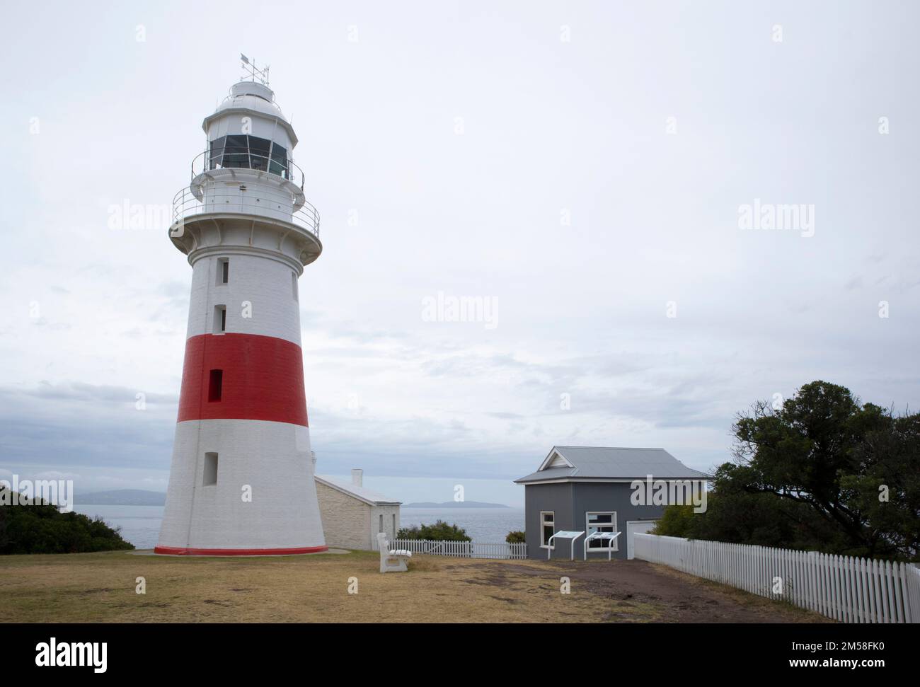 Phare de Lowhead et corne de brume, Tasmanie, Australie Banque D'Images